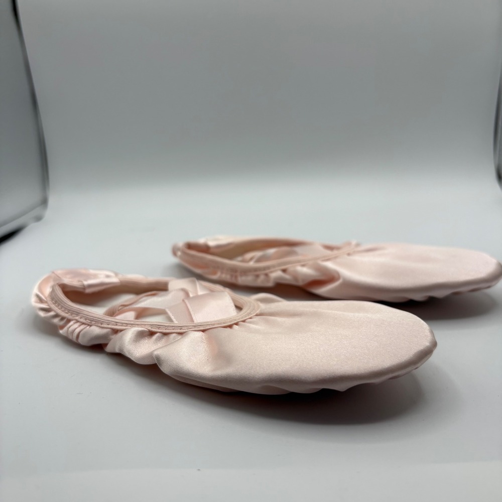 Stelle Girls Pink‎ Satin Split Sole Ballet Dance Shoes Slippers Size 11ML NEW